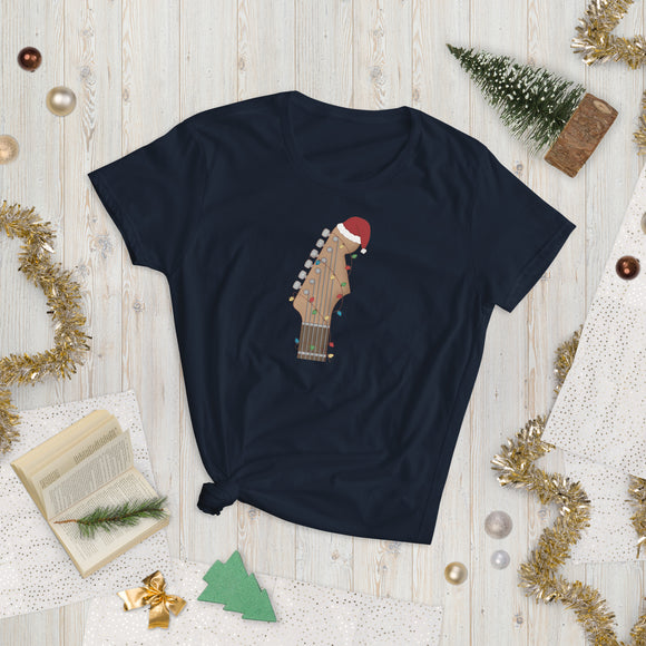Christmas Guitar (Women's Short Sleeve T-Shirt)