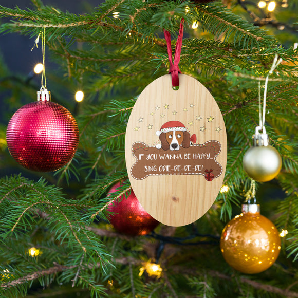 Odie-De Christmas Wooden Ornaments