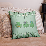 Three Cute Shamrocks Cushion