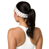 Candy Cane Treble Clef Headband (White)