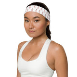 Candy Cane Treble Clef Headband (White)