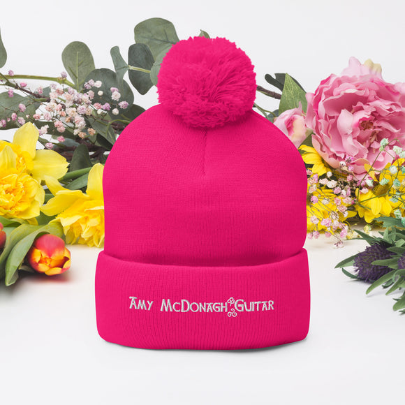 Amy McDonagh Guitar Pom-Pom Beanie