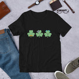 Three Cute Shamrocks (Short-Sleeve Men's/Unisex T-Shirt)