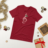 Candy Cane Treble Clef (Short-Sleeve Men's/Unisex T-Shirt)