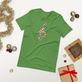 Candy Cane Treble Clef (Short-Sleeve Men's/Unisex T-Shirt)