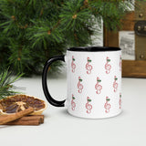 Candy Cane Treble Clef Mug with Color Inside