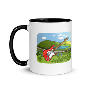 Ireland Scenic Guitar Mug with Color Inside