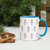 Candy Cane Treble Clef Mug with Color Inside