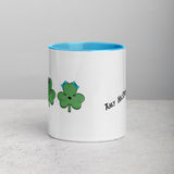 Three Cute Shamrocks Mug with Color Inside