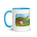 Ireland Scenic Guitar Mug with Color Inside