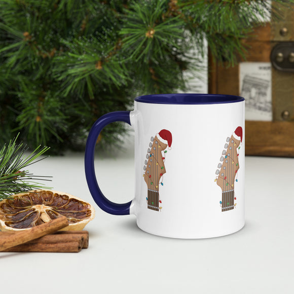 Christmas Guitar Mug with Color Inside