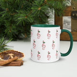 Candy Cane Treble Clef Mug with Color Inside