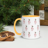 Candy Cane Treble Clef Mug with Color Inside