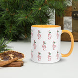 Candy Cane Treble Clef Mug with Color Inside