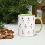 Candy Cane Treble Clef Mug with Color Inside