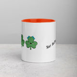 Three Cute Shamrocks Mug with Color Inside