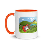 Ireland Scenic Guitar Mug with Color Inside