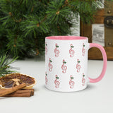 Candy Cane Treble Clef Mug with Color Inside