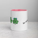 Three Cute Shamrocks Mug with Color Inside