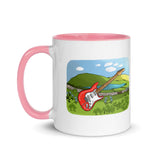 Ireland Scenic Guitar Mug with Color Inside