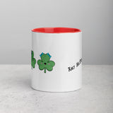 Three Cute Shamrocks Mug with Color Inside