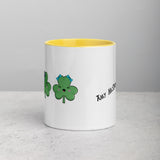 Three Cute Shamrocks Mug with Color Inside