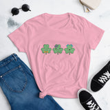 Three Cute Shamrocks (Women's Short Sleeve T-Shirt)