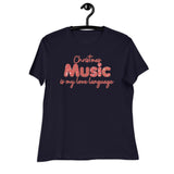 Christmas Music Is My Love Language (Women's Cozy T-Shirt)