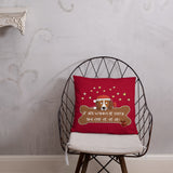 Odie-De Christmas Cushion (Red)