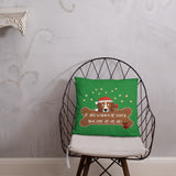 Odie-De Christmas Cushion (Green)