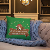 Odie-De Christmas Cushion (Green)