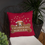 Odie-De Christmas Cushion (Red)