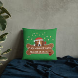 Odie-De Christmas Cushion (Green)