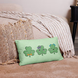 Three Cute Shamrocks Cushion