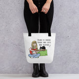 Cats and Guitars Tote Bag