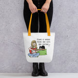 Cats and Guitars Tote Bag