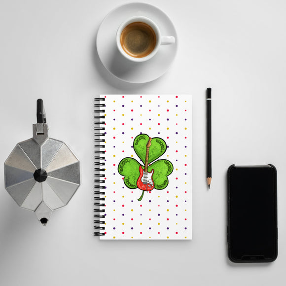 Shamrock Guitar Spiral Notebook