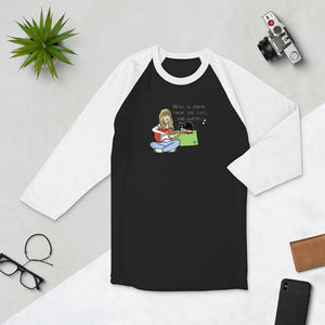 Cats and Guitars (Unisex 3/4 Sleeve Raglan Shirt)