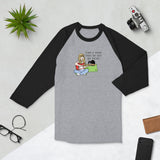 Cats and Guitars (Unisex 3/4 Sleeve Raglan Shirt)