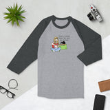 Cats and Guitars (Unisex 3/4 Sleeve Raglan Shirt)