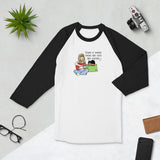 Cats and Guitars (Unisex 3/4 Sleeve Raglan Shirt)