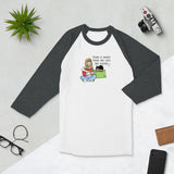 Cats and Guitars (Unisex 3/4 Sleeve Raglan Shirt)