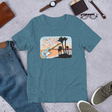 California Sunset Guitar (Short-Sleeve Men's/Unisex T-Shirt)