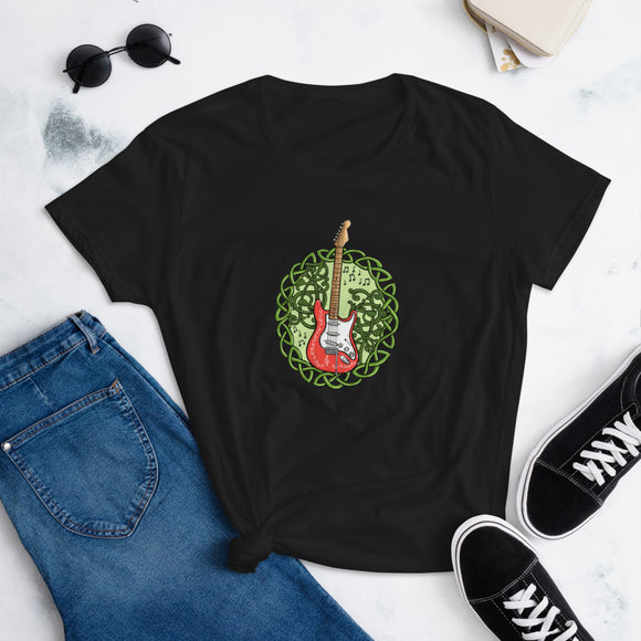 Celtic Guitar (Women's Short Sleeve T-Shirt)