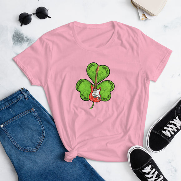 Shamrock Guitar (Women's Short Sleeve T-Shirt)